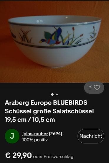 polovni alati iz nemacke: Cinija nova Arzberg Nemacka iz 70/80ih godina. Cinija — 2