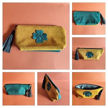 ranac za alat: Ručno rađena kozmetička torbica/neseser - Dizajn: dvo-brojna — 1