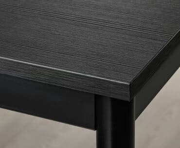 komode za hodnike: Pravougaoni sto crne boje, dimenzija 110 cm x 67 cm, visine 75 cm — 4