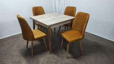 Setovi stolova i stolica: Cena kompleta 250e Stolica: Nogari drvo Visina 90cm Visina sedista — 14