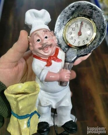 Kitchenware: Drzac za cackalice Pekar sa satom Prelepi ukras za kuhinju — 1