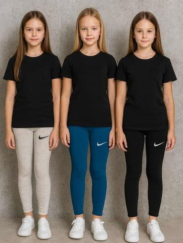 decije stvari za devojcice: Komplet dečijih helanki brenda Nike, dizajniranih za udobnost i stil — 1