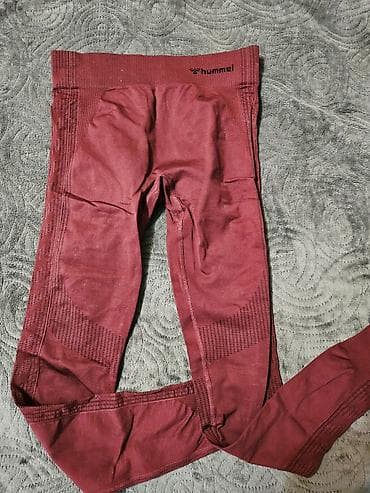 helanke prevod na engleski: Hummel ženske sportske helanke – tamnocrvene/bordo — 1