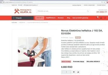 torbe za alat: *** SUPER AKCIJA *** #2623 Kvalitetna heftalica - klamerica Novus — 1