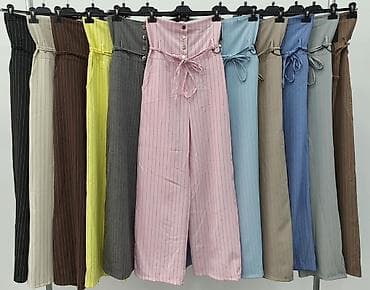 oficirski pojas: ✅✅Visokostručne ženske pantalone sa prugama – model sa korzet pojasom — 6