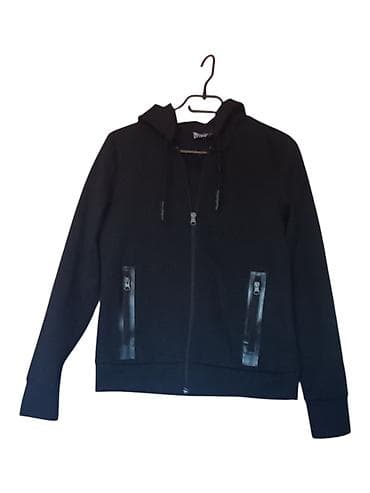 dukserice adidas: Crivit crna dukserica sa rajsferšlusom i kapuljačom - Model — 1