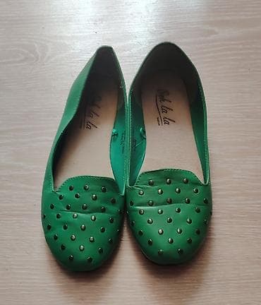 baletanke sa nitnama: Ženske baletanke Ooh la la – zelene - Model: ravne baletanke/loafer — 1