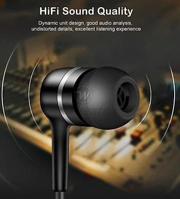 vodena magla sa tajmerom: Žičane in-ear slušalice sa 3.5 mm priključkom - HiFi kvalitet zvuka — 3
