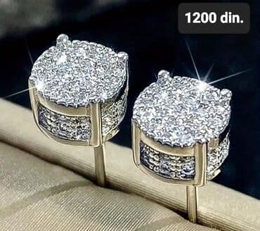 mistral tasne online: Screwback earrings, Material: Cubic zirconia — 1