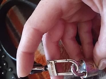 suknje sa tilom: Louis Vuitton crna torba – monogram reljef - Materijal: crna koža sa — 5