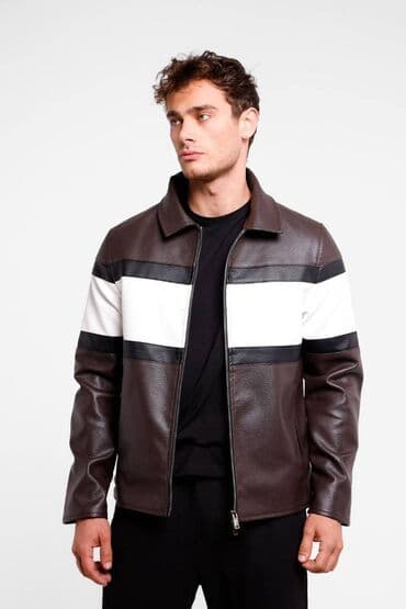 zimske bomber jakne: Kožna jakna Imitacija kože, 2XL, L, M, Zara, bоја - Bordo — 5