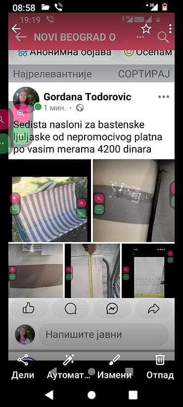 panel i radijatori: Navlake – sedišta i nasloni za baštenske ljuljaške - Izrada po vašim — 2