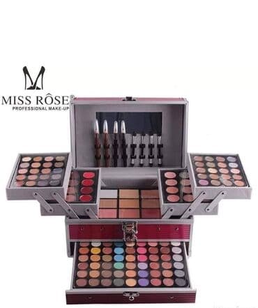 srebrni setovi: Kofer sa sminkom Paleta sminke Miss Rose Veliki kofer sa sminkom — 3