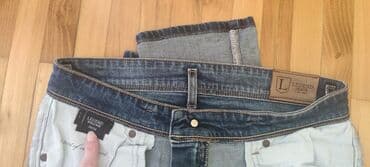 rebraste pantalone: 29, 32, Jeans, Regular rise, Straight — 6