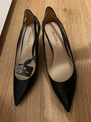 bež čizme od brušene kože: Pumps, Massimo Dutti, 39 — 9