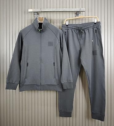 plisirani komplet: Trenerka Boss, bоја - Siva — 1