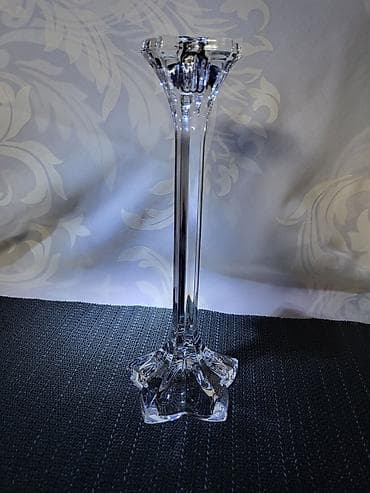 led svecnjak: Nov nemacki kristal svecnjak cvet iz 80ih.god. Svecnja nemacki,pun — 7