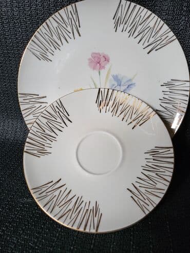 porcelanske solje za caj: Porcelanski vintaz set. Set bez ostecenja,sve na njemu odsjaj od — 8