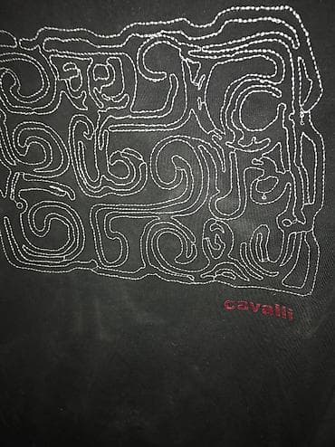 Odeća za skijanje: Original Cavalli duks M 90% cotton 10% elastin Crna boja Made in — 2