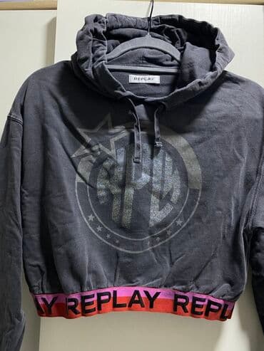 Replay ženska cropped dukserica s kapuljačom. - Boja — 2