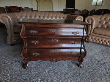 Sweatpants: Barokna komoda sa 3 fioke - Materijal: masivno drvo, bogata topla — 13