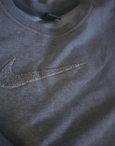 Dukserice: Nike ženska dukserica, sivi melange - Model: klasična dukserica sa — 1