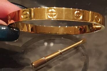 ara mokasine ženske: Čvrsta narukvica, Cartier, Materijal: Srebro — 11