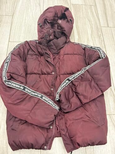 tech fleece jakna: Zimska jakna M, bоја - Bordo — 1