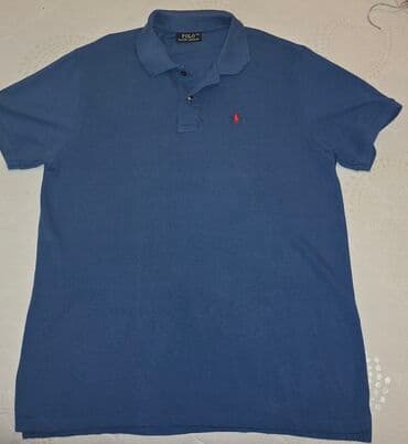 Trenerke: Majica na kratke rukave, 3XL, Ralph Lauren, bоја - Tamnoplava, Pamuk — 1