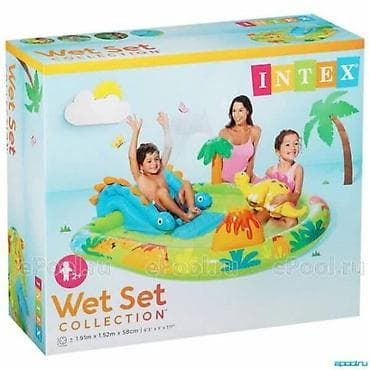 za ciscenje ormara: 57166 Intex Little Dino bazen igraonica za decu sa prskalicom Stranice — 2