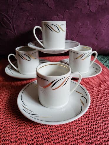 metalac solje za kafu cene: Soljice nove za kafu 70te fena porcelan nemacke. Komada 4 u — 2
