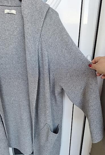 torba e: Kardigan italijanski XXL - Model: dugi kardigan sa kapuljačom - — 3