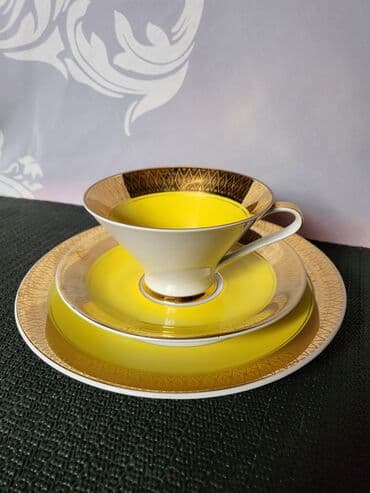 porcelanske solje za caj: Set porcelanski Gehren Istocna Nemacka 60,70te. Set nigde — 1