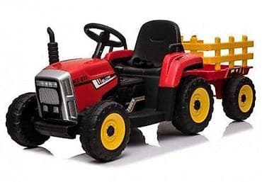 traktori za decu na gorivo: Traktor Model 261 na akumulator sa prikolicom – Crveni (šifra — 4