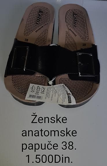 cizme sa biserima: Papuče 38, bоја - Crna — 1