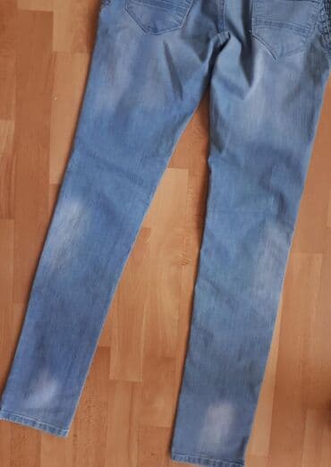 push up pantalone: 36, Teksas, Normalan struk, Ravne nogavice — 4