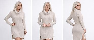 Pletena haljina sa rol-kragnom - Kroj: uska silueta koja prati liniju — 4