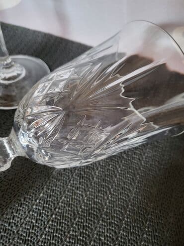 kristalne čaše prodaja: Case kristal za vino iz 70ih. Kristalne case za vino,bez osecenja,sve — 10