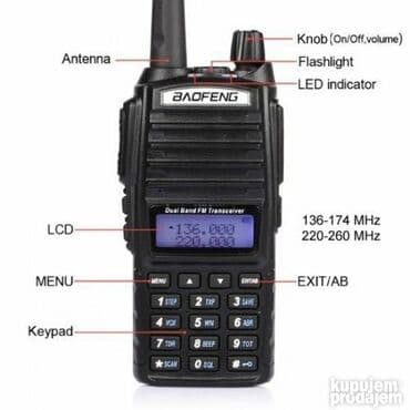 rolere za decu: Toki Voki Baofeng UV-82 radio stanica snage 8W Najača i najbolja radio — 4