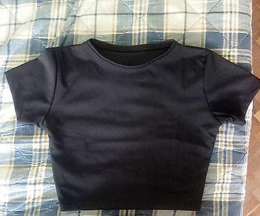 roma m: Nov crop top S, poliester/elastin — 1