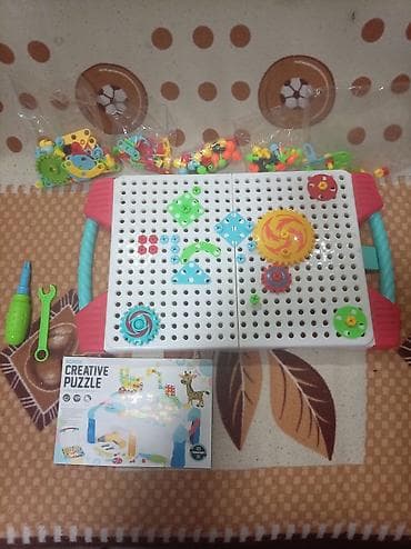 volan za decu igracka: Kreativni vijčani set – “Screw Creative Puzzle” u koferu - Prenosivi — 2