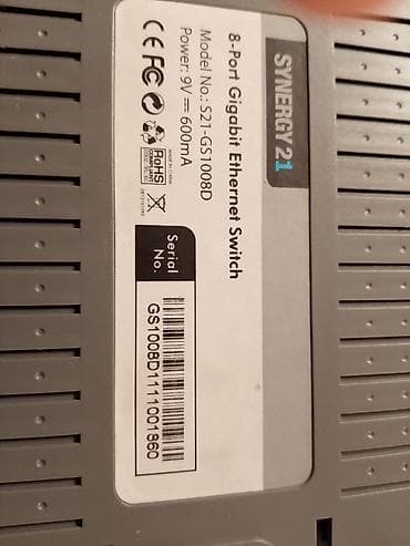 polovni hi fi: Synergy 21 S21-GS1008D gigabit mrežni prekidač - 8-portni Gigabit — 3