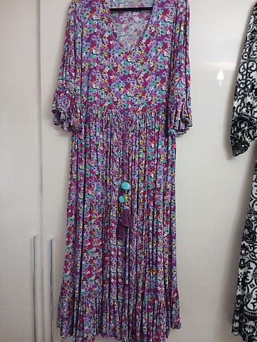 boho bluze: Dugačke ženske haljine sa printom – lepršavi krojevi - Model 1 — 6