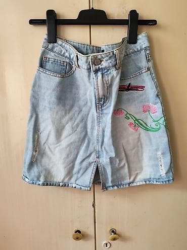 amisu majice: Ženska teksas suknja Amisu Jeans - Brend: Amisu Jeans - Veličina: 28 — 1