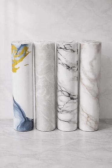 simpo komode i vitrine: Samolepljiva zidna obloga – mermer dezén 60cm x 3m Prodajem — 2