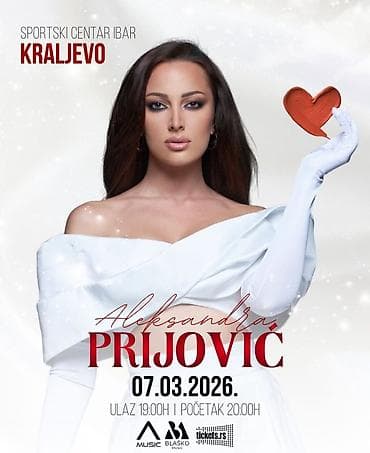 Na prodaju karta za koncert Aleksandre Prijović u Kraljevu, FanPit je na lalafo.rs Na prodaju karta za koncert Aleksandre Prijović u Kraljevu, FanPit je