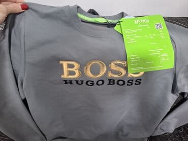 Trousers: Sweatshirt, M, Hugo Boss, color - Grey — 3