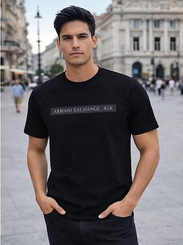 s oliver majice: Men's T-shirt Armani Exchange, bоја - Crna — 1