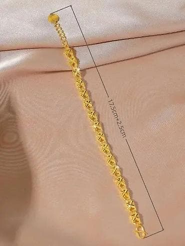 narukvice kao pandora: Zlatne narukvice – dva modela Model 1: - Dizajn: niz sjajnih “X” i — 1