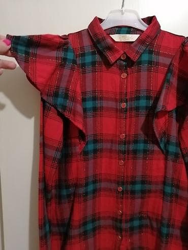 baletanke sa platformom: Karirana kosulja za devojcice. Predivna, sa lameom. Nosena jednom samo — 2